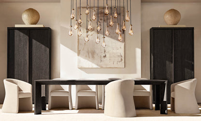 RAIN RECTANGULAR CHANDELIER 72"