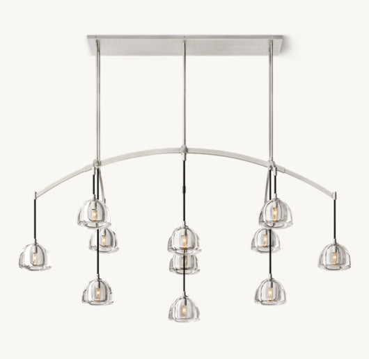 HEMISPHERE LINEAR CHANDELIER 72"