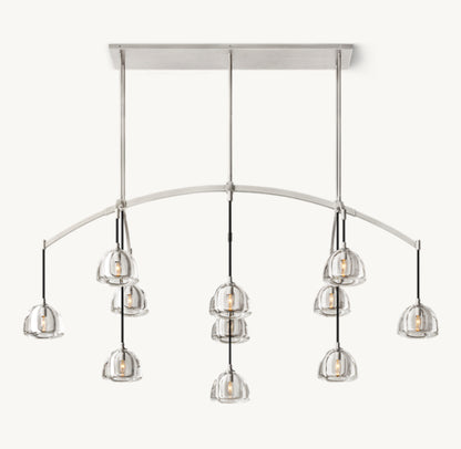 HEMISPHERE LINEAR CHANDELIER 72"