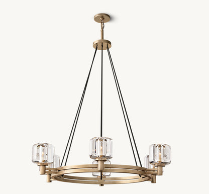 DEMARET ROUND CHANDELIER 36"