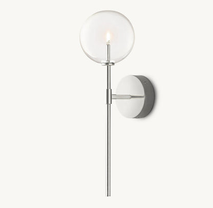 GLASS GLOBE SCONCE