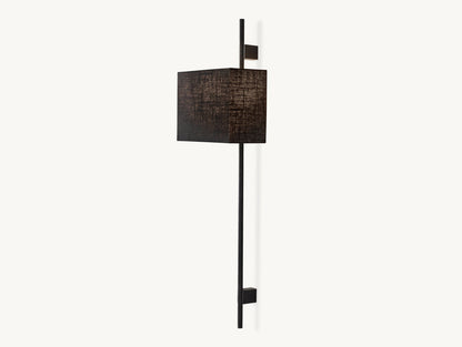 VELA ROUND BAR SCONCE - RECTANGULAR SHADE