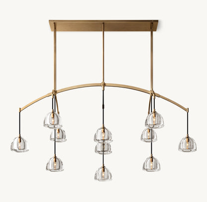 HEMISPHERE LINEAR CHANDELIER 72"