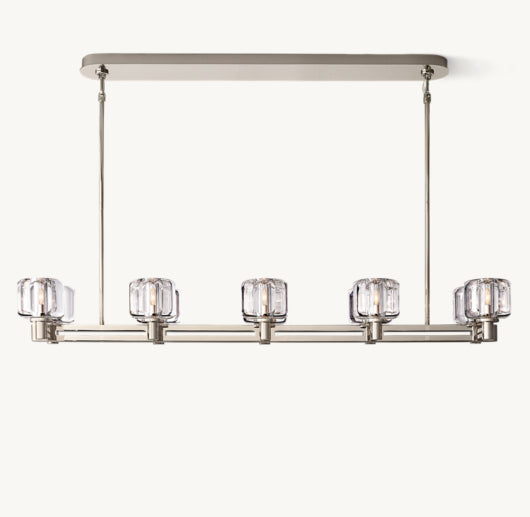 DEMARET DOUBLE LINEAR CHANDELIER 54"