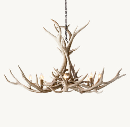 NATURAL ANTLER CHANDELIER 60"