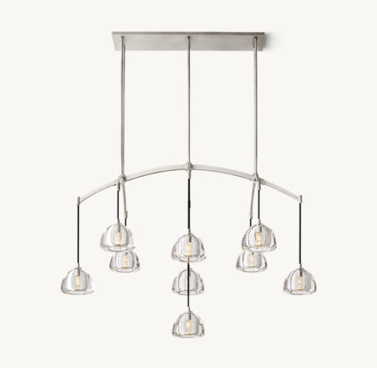 HEMISPHERE LINEAR CHANDELIER 54"