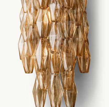 CHIARA SMOKE GLASS GRAND SCONCE