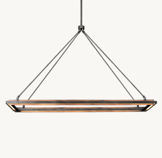 PERALTA RECTANGULAR CHANDELIER 62"