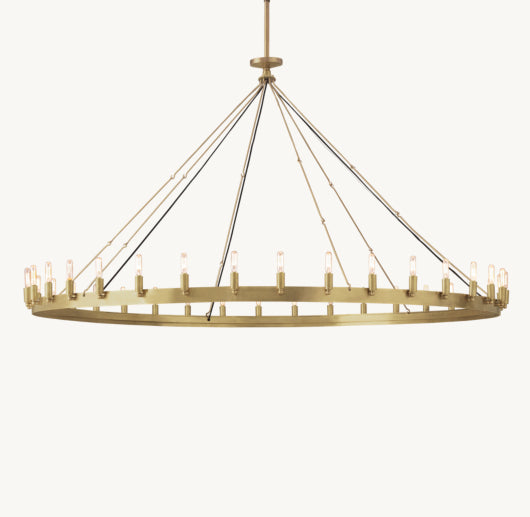 CAMINO VINTAGE FILAMENT ROUND CHANDELIER 73"
