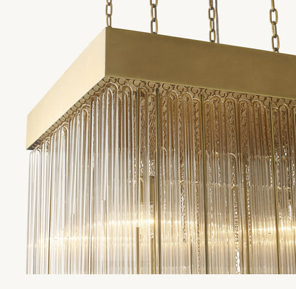 CASCADA SQUARE CHANDELIER 30"