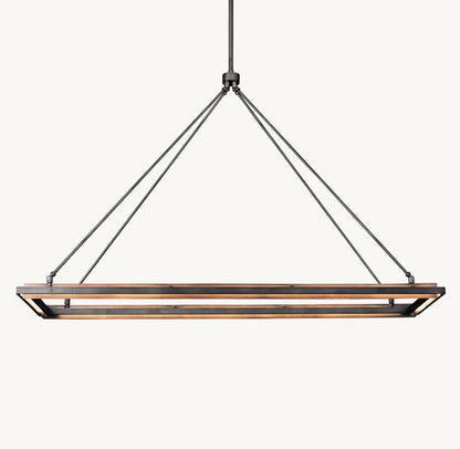 PERALTA RECTANGULAR CHANDELIER 62"