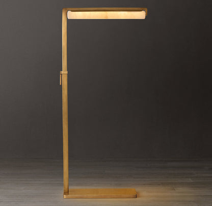 Audubon Alabaster Task Floor Lamp