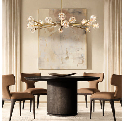 BOULE DE CRISTAL CLEAR GLASS ROUND CHANDELIER 60"