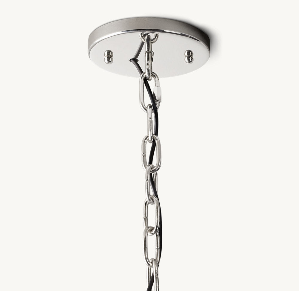 HARLOW CALCITE ROUND CHANDELIER 43"