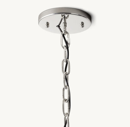 HARLOW CALCITE ROUND CHANDELIER 43"