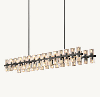 ARCACHON LED RECTANGULAR CHANDELIER 54"
