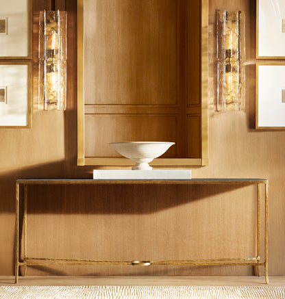 LATTICE CLEAR GLASS SCONCE