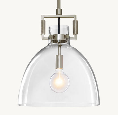 MACHINIST GLASS CLOCHE PENDANT