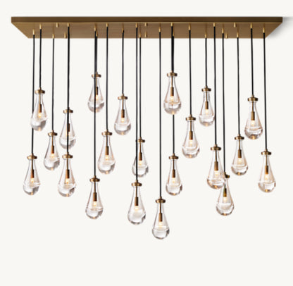 RAIN RECTANGULAR CHANDELIER 72"