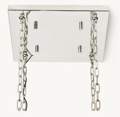 CASCADA SQUARE CHANDELIER 30"