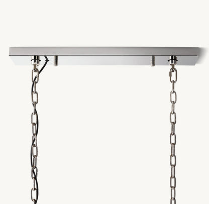 HARLOW CALCITE RECTANGULAR CHANDELIER 42"