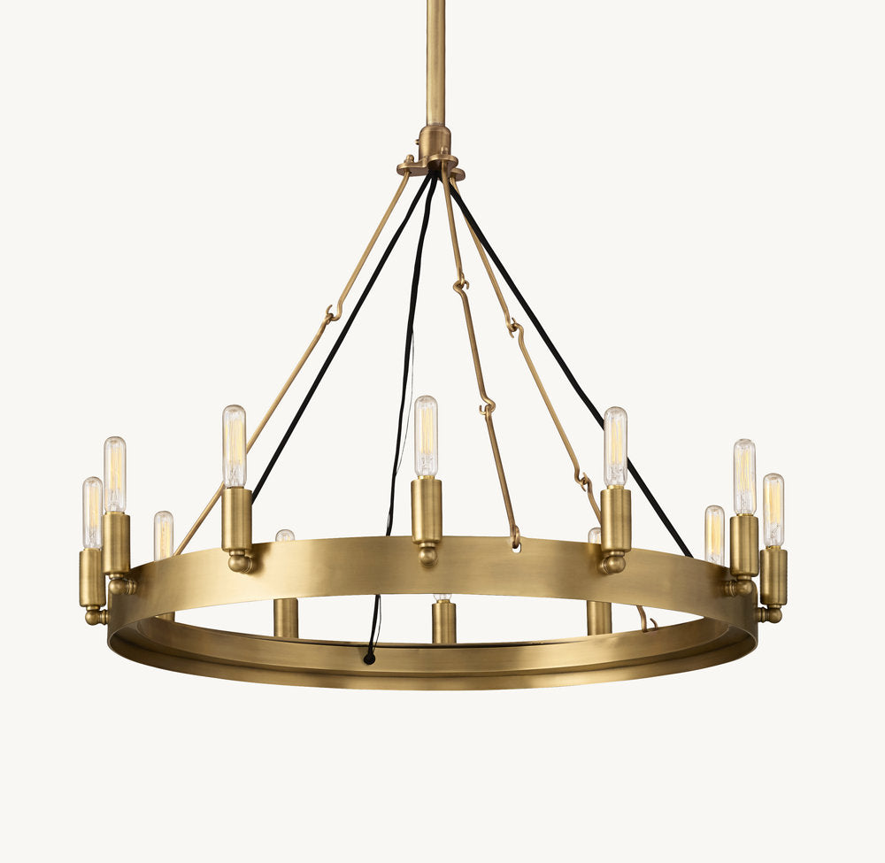 CAMINO VINTAGE FILAMENT ROUND CHANDELIER 26"