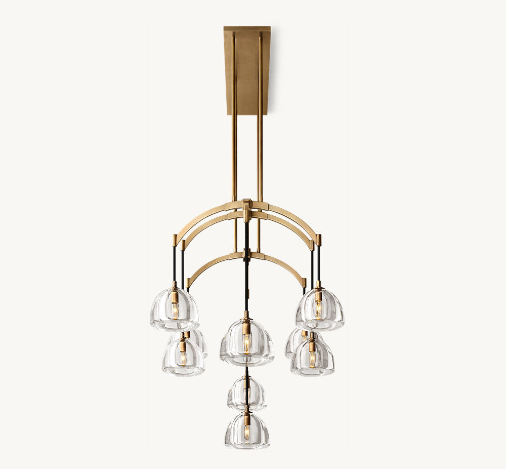 HEMISPHERE LINEAR CHANDELIER 54"