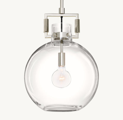 MACHINIST GLASS GLOBE PENDANT