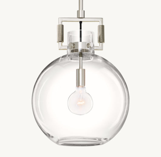 MACHINIST GLASS GLOBE PENDANT