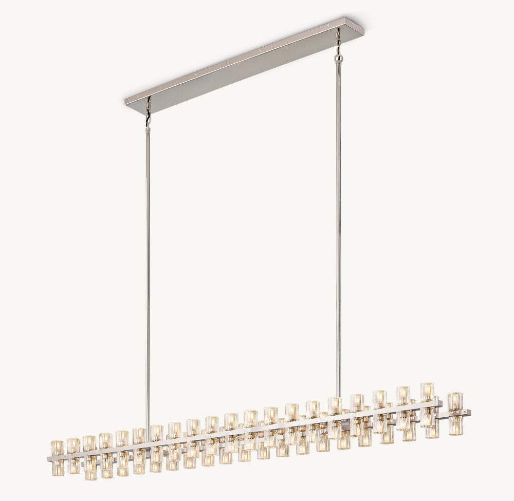 ARCACHON LED RECTANGULAR CHANDELIER 72"