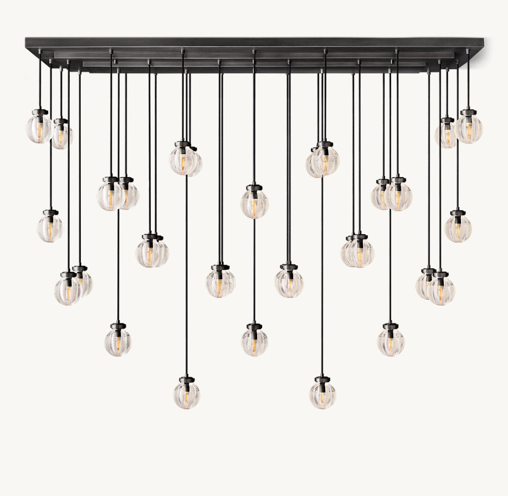 PEARL RECTANGULAR CHANDELIER 72"