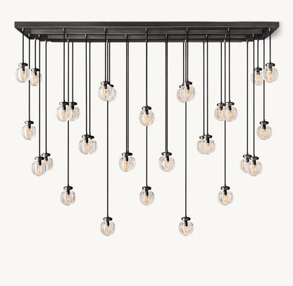 PEARL RECTANGULAR CHANDELIER 72"