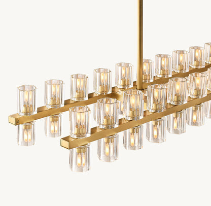 ARCACHON LED RECTANGULAR CHANDELIER 54"