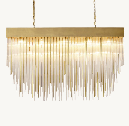 CASCADA RECTANGULAR CHANDELIER 54"