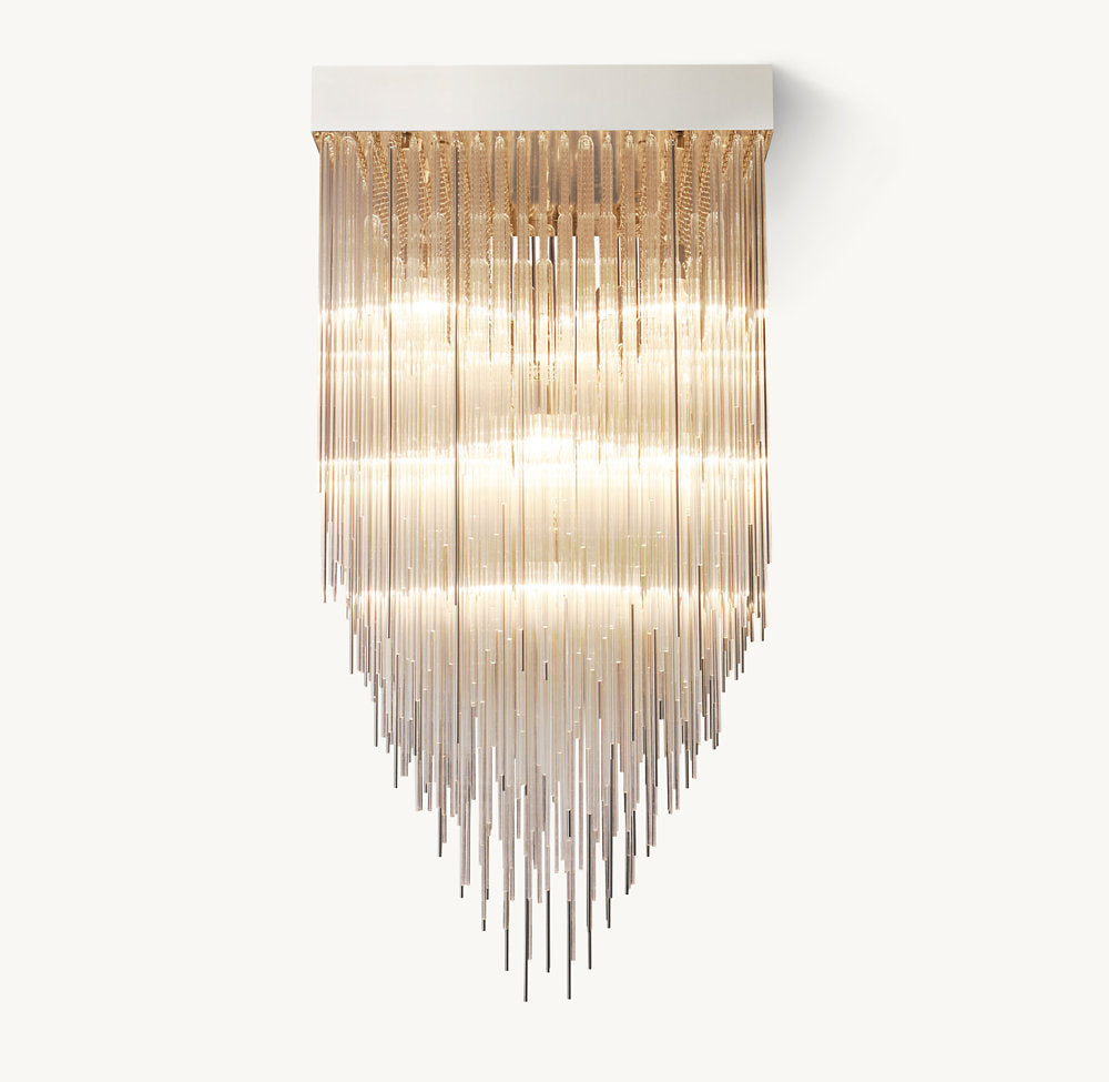 CASCADA SQUARE CHANDELIER 30"