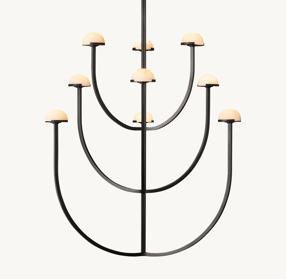 PEDRA ROUND CHANDELIER 40"