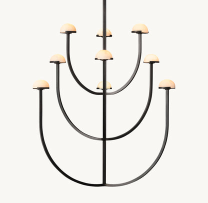 PEDRA ROUND CHANDELIER 40"