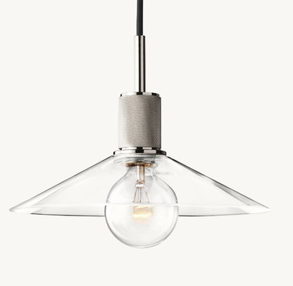 UTILITAIRE GLASS SLOPE SHADE PENDANT