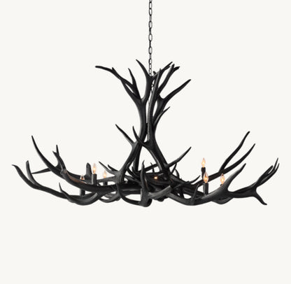 NATURAL ANTLER CHANDELIER 60"