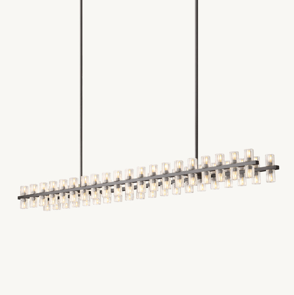 ARCACHON LED RECTANGULAR CHANDELIER 72"