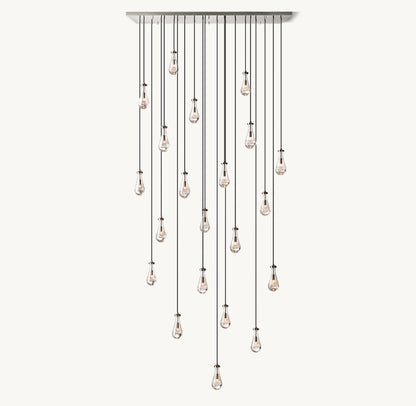 RAIN RECTANGULAR CHANDELIER 72"