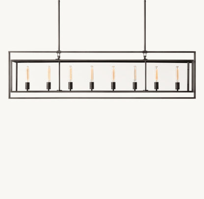 BECKMAN RECTANGULAR CHANDELIER 72"