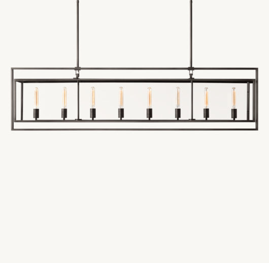 BECKMAN RECTANGULAR CHANDELIER 72"