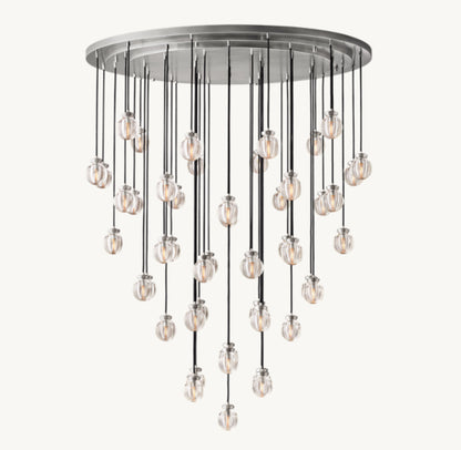 PEARL ROUND CHANDELIER 60"