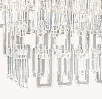 MARIGNAN TIERED RECTANGULAR CHANDELIER 72"