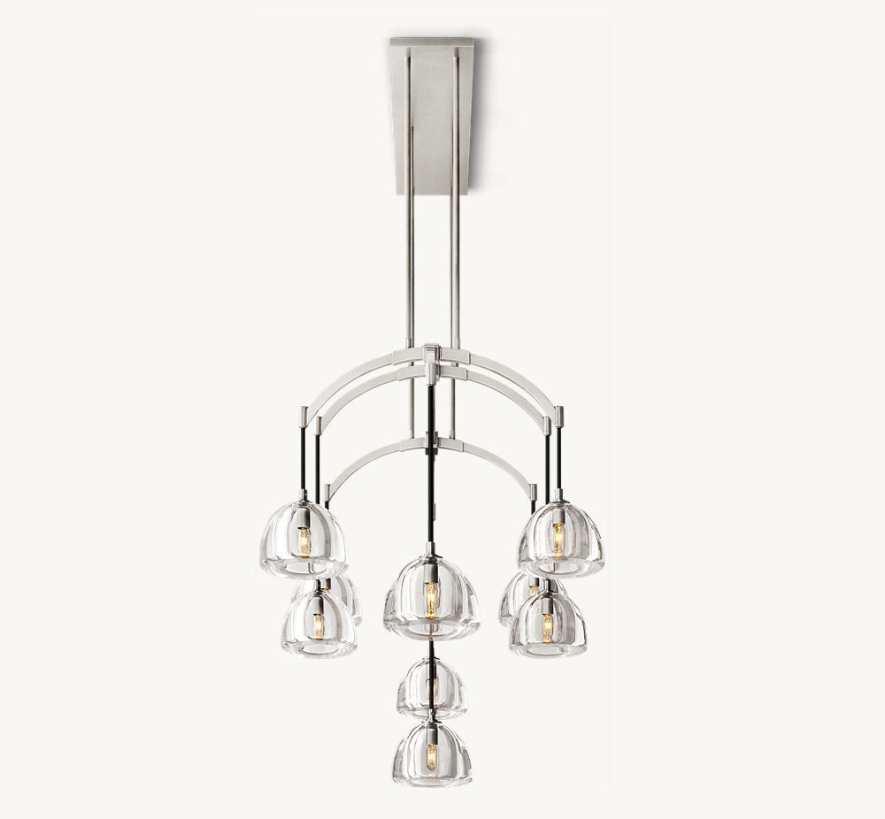 HEMISPHERE LINEAR CHANDELIER 54"