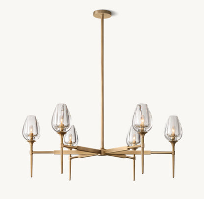TULIP ROUND CHANDELIER 42"
