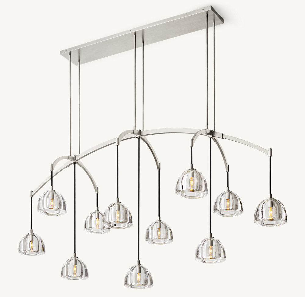 HEMISPHERE LINEAR CHANDELIER 72"