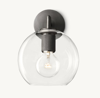 UTILITAIRE GLOBE SHADE SCONCE