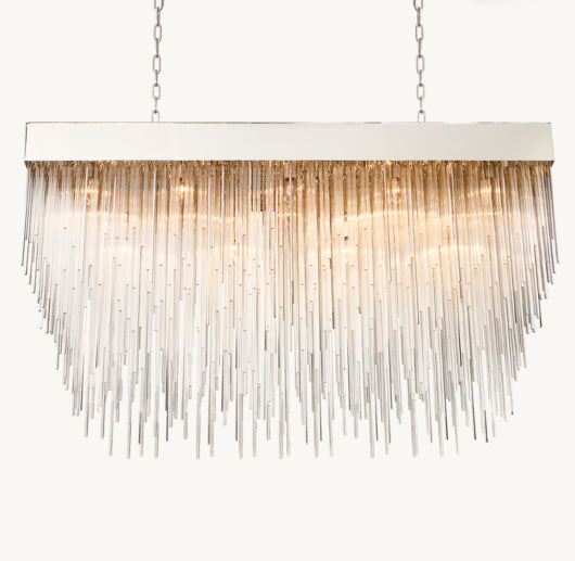 CASCADA RECTANGULAR CHANDELIER 54"